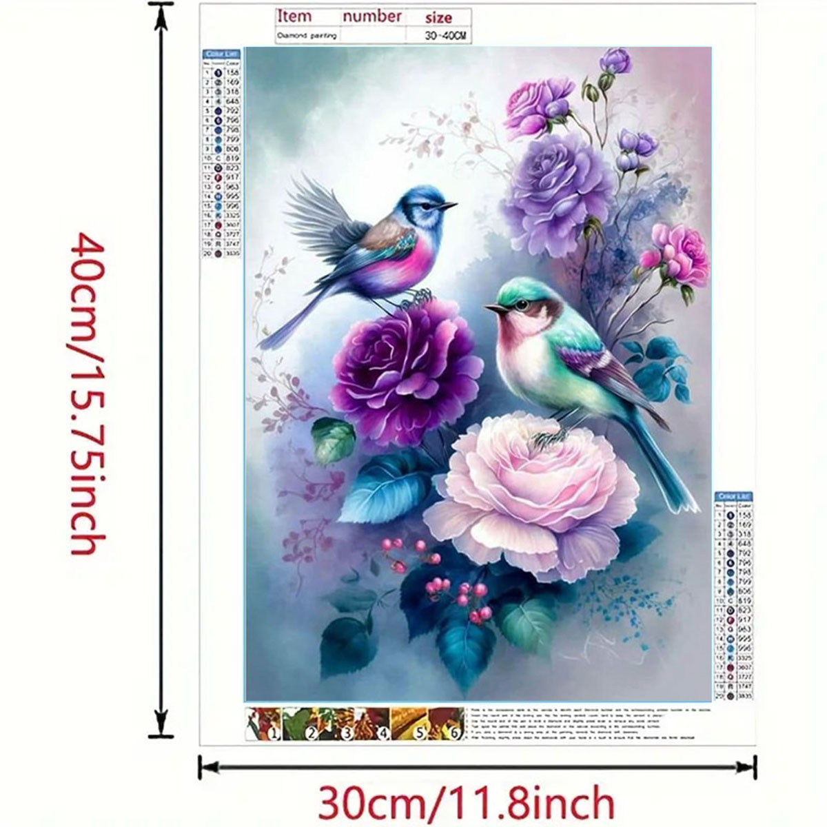 Art Craft Flower - 1 Set de Pintura de Diamantes