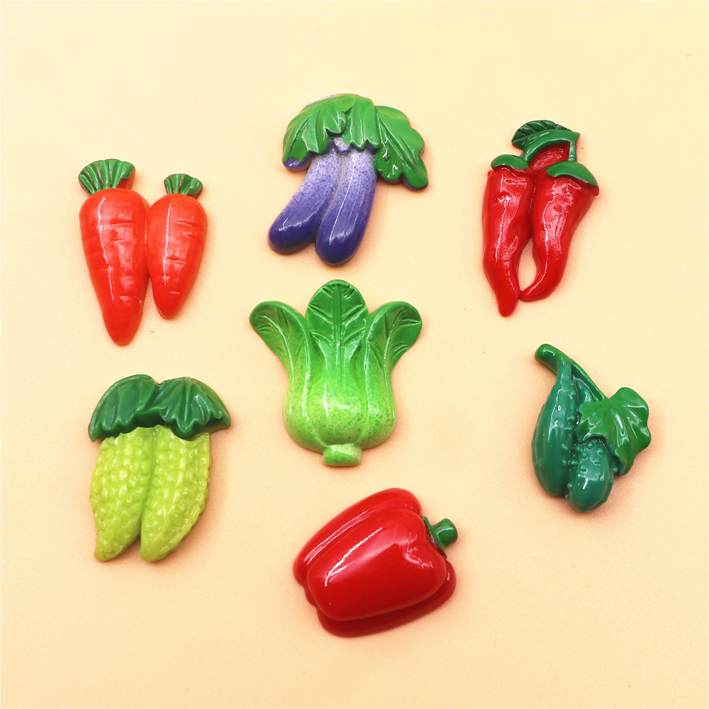 Art And Craft Vegetable - Cabujón plano de resina en miniatura