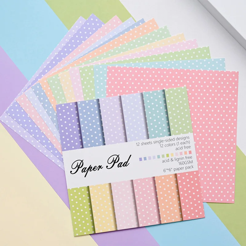 Art Craft Background - Paquete de 12 Hojas de Papel