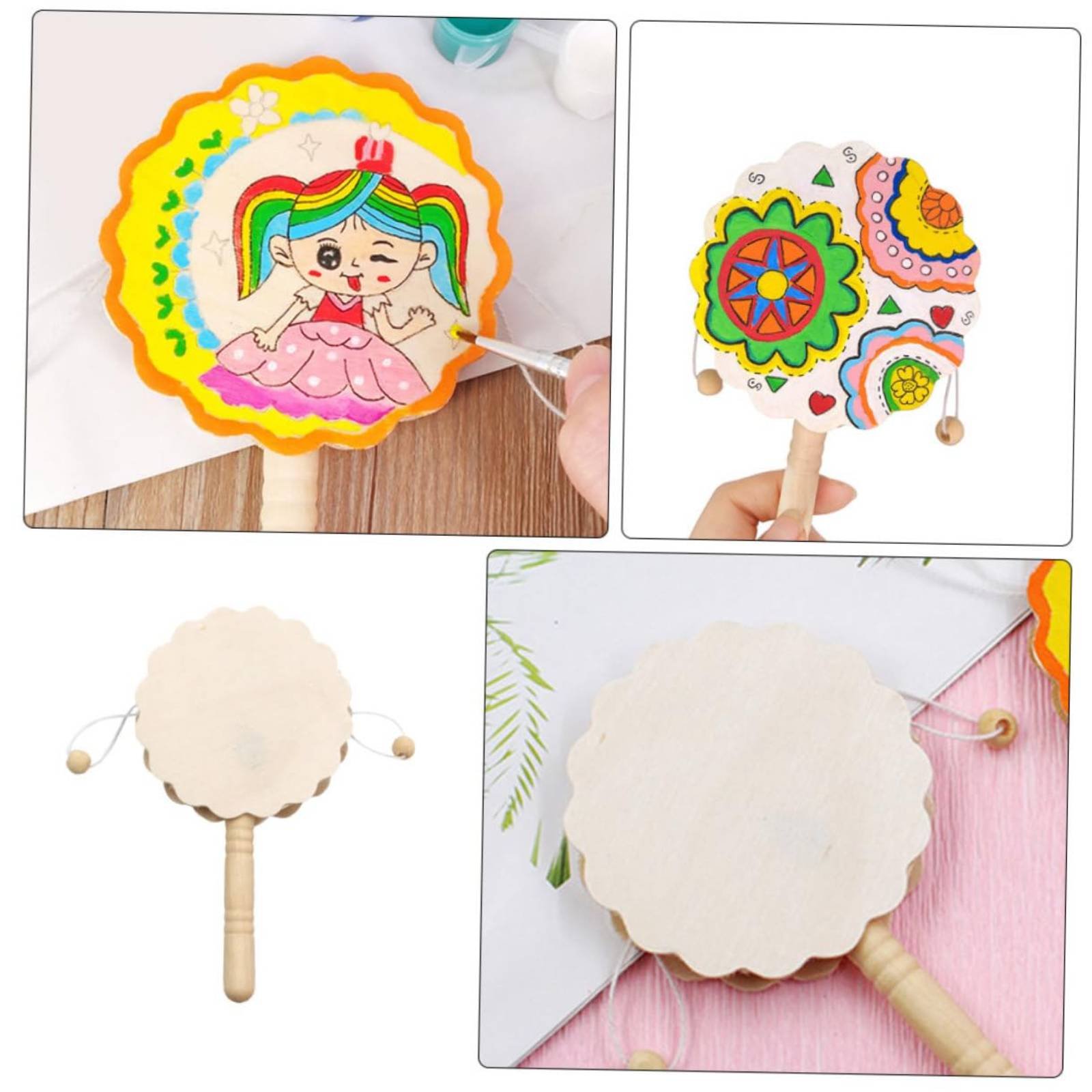 Art Craft Workshop - Tambor de Madera DIY con Asa