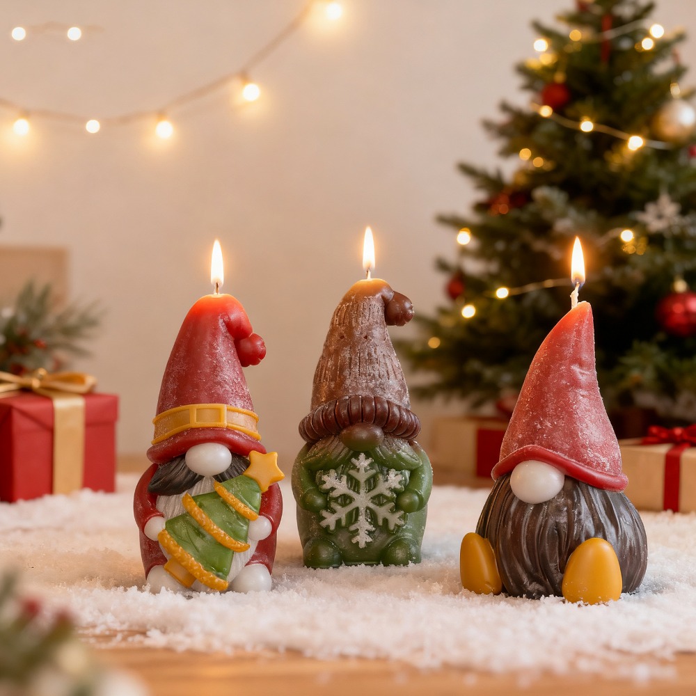 Art And Craft Xmas Tree - Moldes de silicona para velas enanos