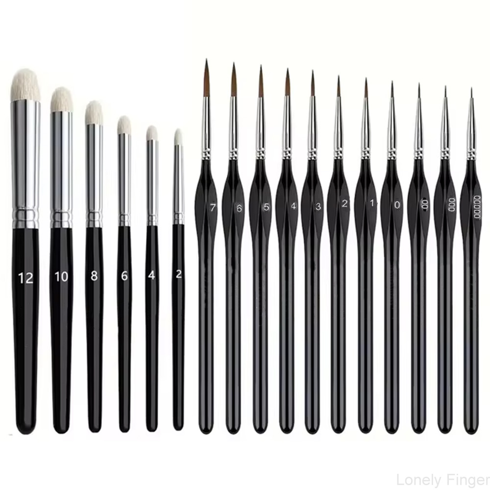 Gouache Paint Set - Juego de pinceles de pintura en