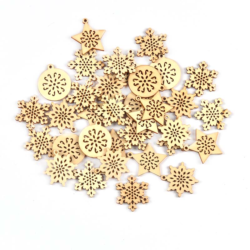 Art And Craft Xmas Tree - Colgante de madera con forma de