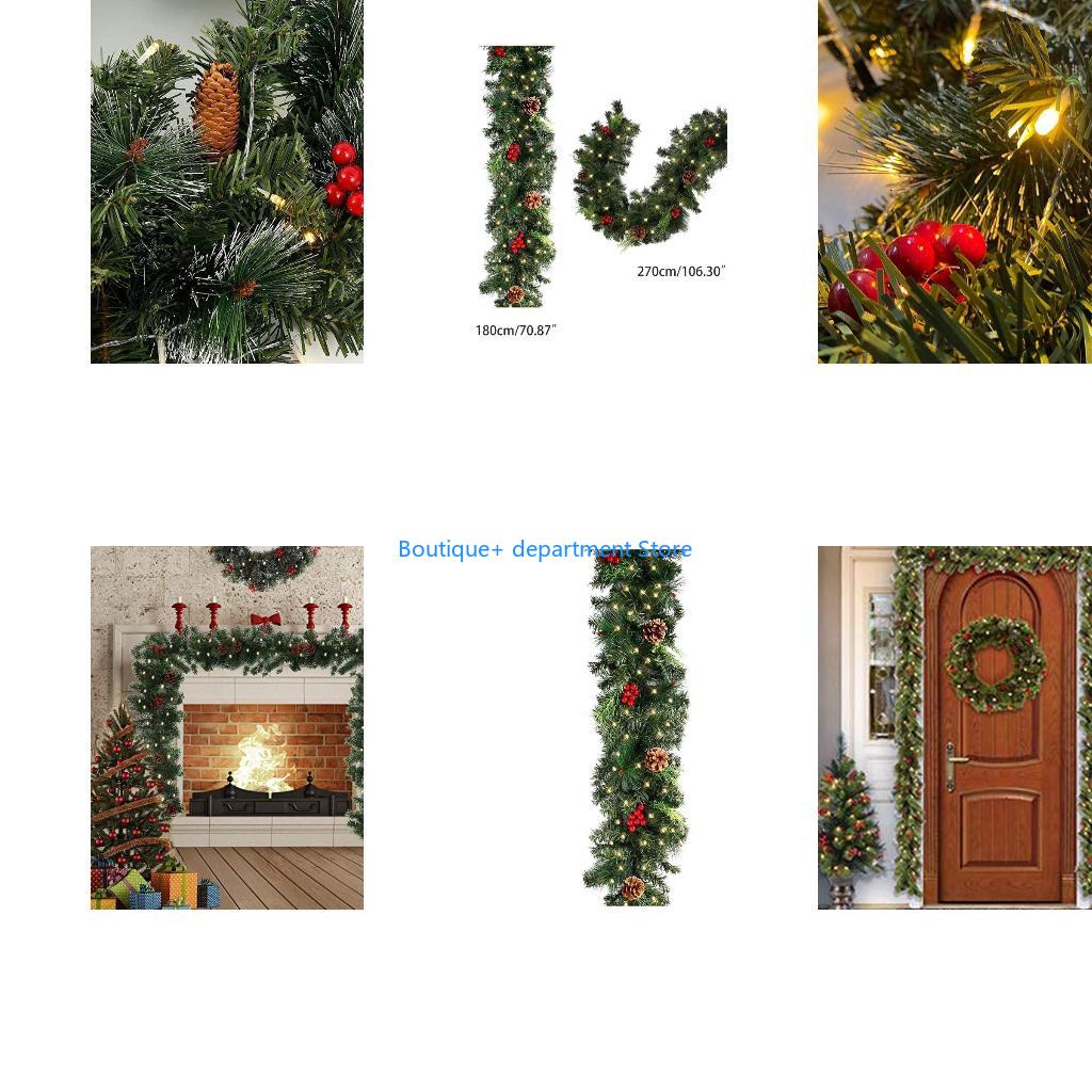 Art Craft Background - Guirnalda Navidad E1PD, luz Led, agujas