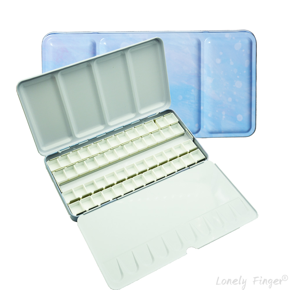 Gouache Paint Set - Estuche de metal vacío para acuarelas