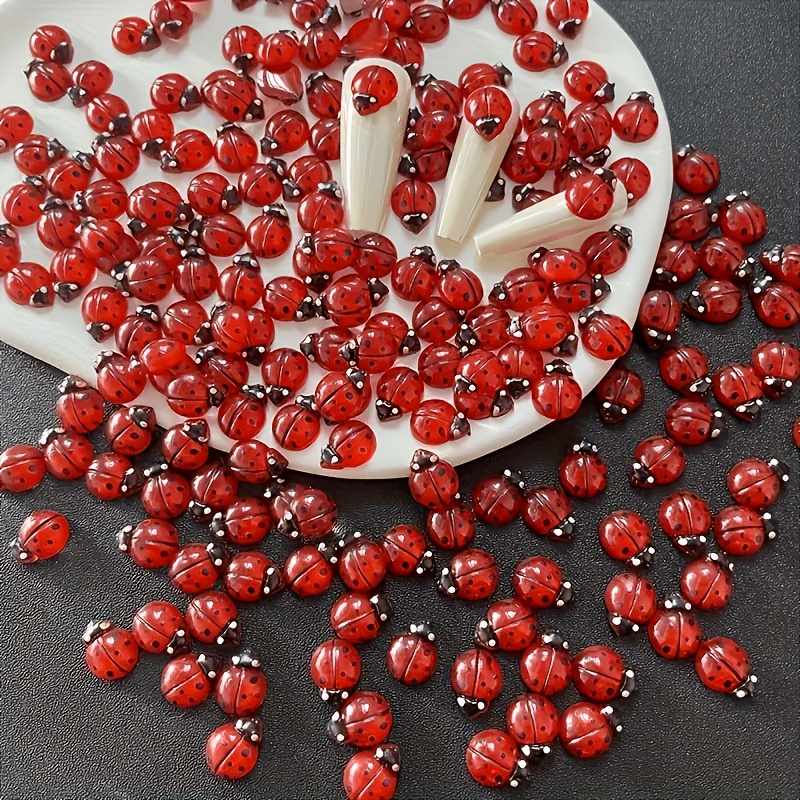 Art Craft Ladybug - 100 Piezas de Mariquitas de Resina