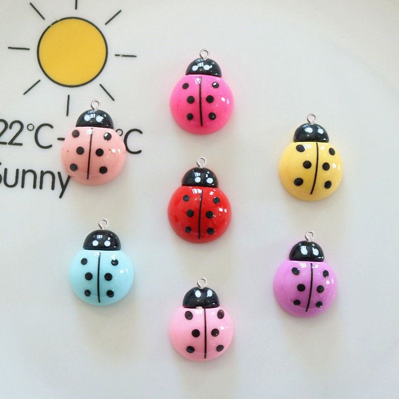 Art Craft Ladybug - 10 Uds. De accesorios de resina