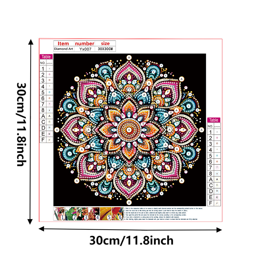 Pintura de diamante 5D DIY, Ki - Art Craft Flower reseña y precio