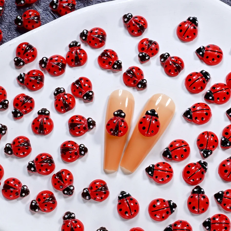 50 Piezas de Adornos de Resina - Art Craft Ladybug reseña y precio