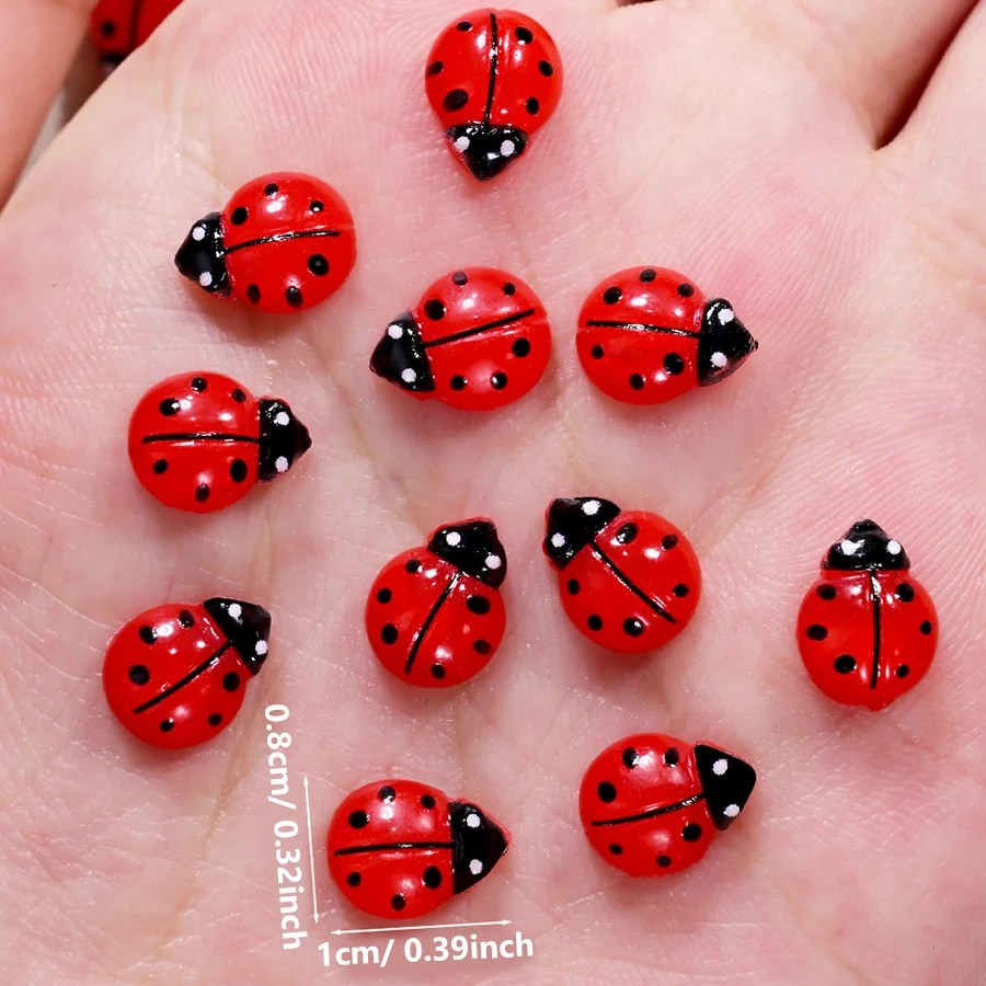 50 Piezas de Adornos de Resina - Art Craft Ladybug reseña y precio