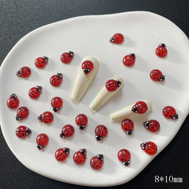 50 Uds. De abalorios para uñas - Art Craft Ladybug reseña y precio