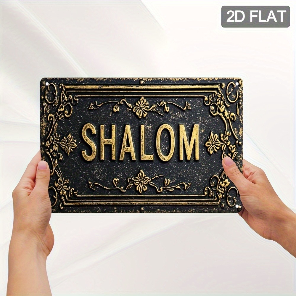 CIFBUY Shalom Letrero de Alumi - Art & Craft Kids Salon reseña y precio