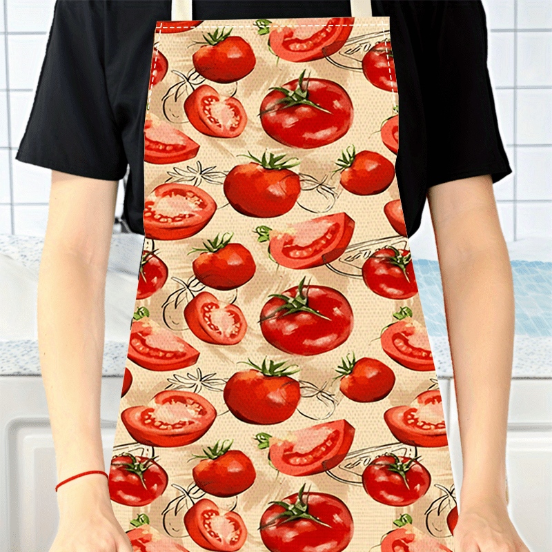 Delantal de cocina rojo con di - Art And Craft Vegetable reseña y precio