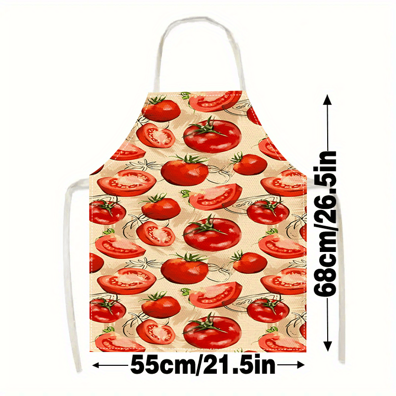 Delantal de cocina rojo con di - Art And Craft Vegetable reseña y precio