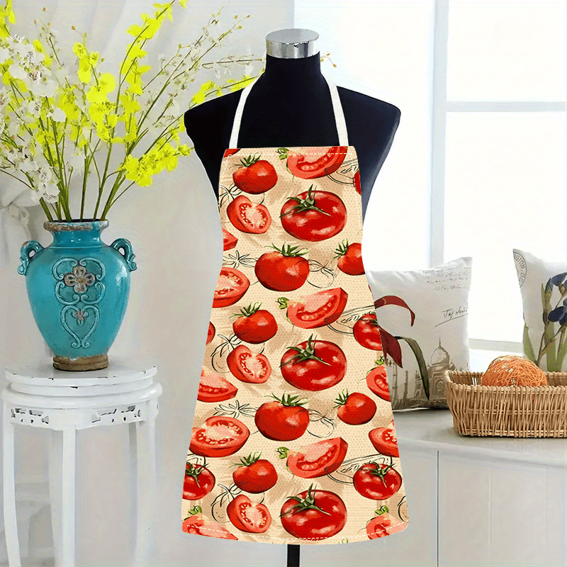 Delantal de cocina rojo con di - Art And Craft Vegetable reseña y precio