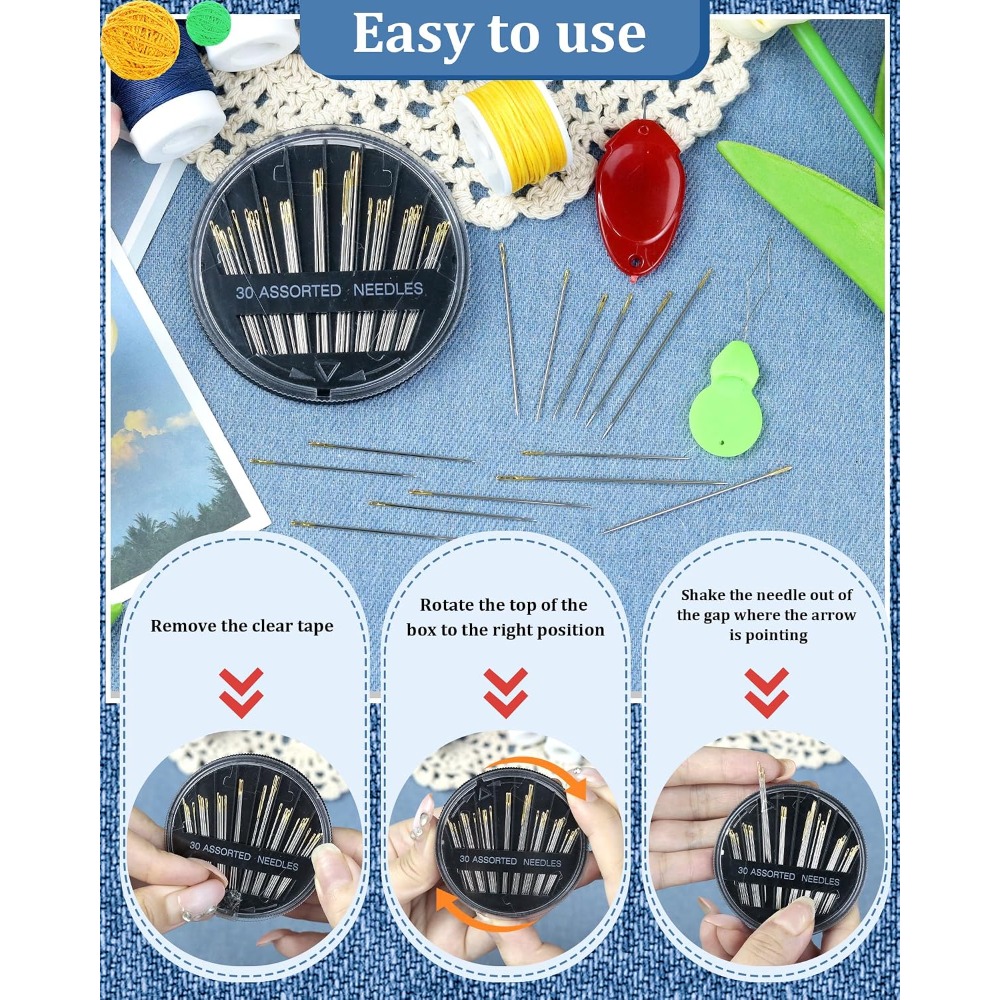 Juego de 30 Agujas de Coser a  - Craft Art Set reseña y precio