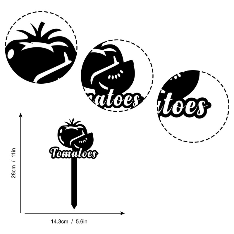 Marcadores para huertos de tom - Art And Craft Vegetable reseña y precio