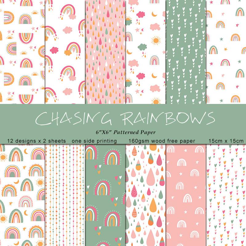24 Hojas/Set de Papel Artesana - Art Craft Background reseña y precio