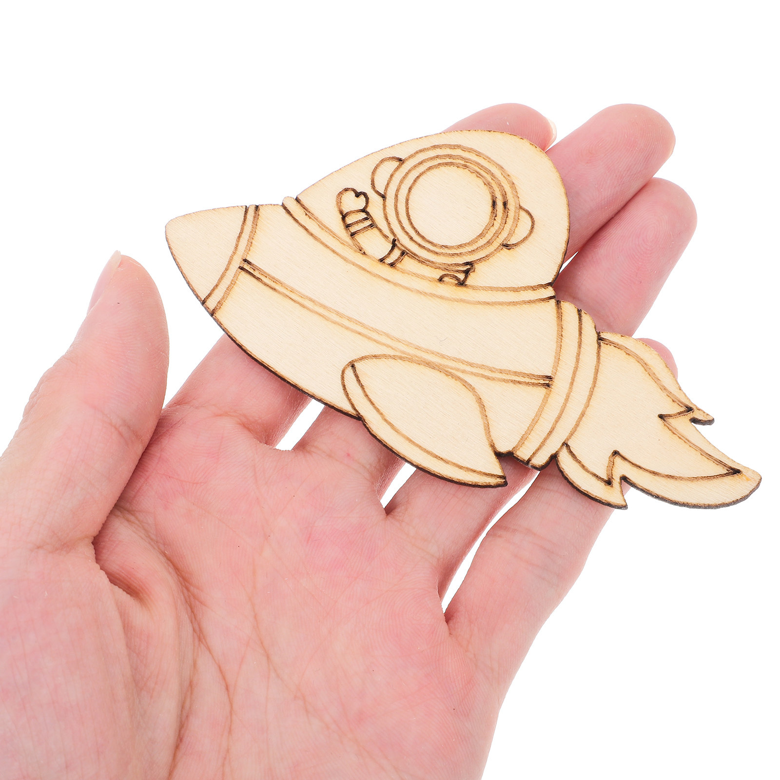 24 piezas de piezas de madera  - Art And Craft Rocket reseña y precio