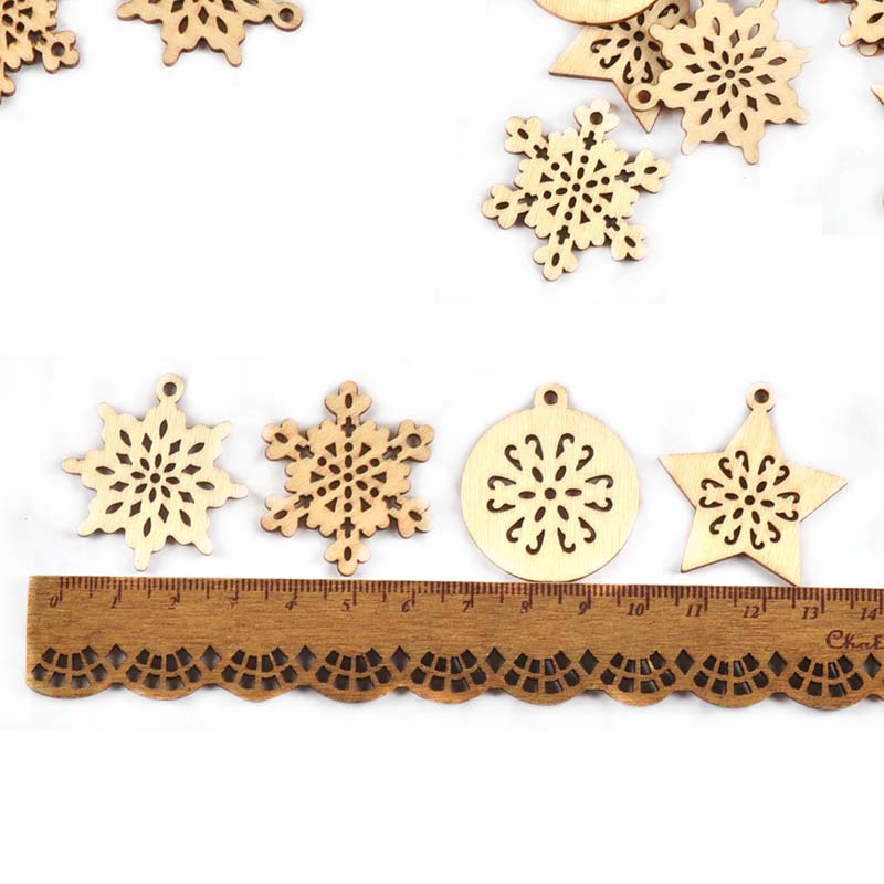 Colgante de madera con forma d - Art And Craft Xmas Tree reseña y precio