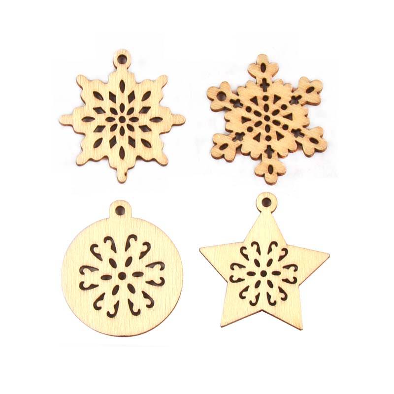 Colgante de madera con forma d - Art And Craft Xmas Tree reseña y precio