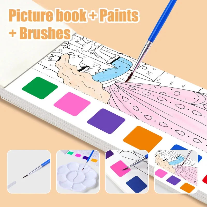 Juego de libros de acuarela po - Gouache Paint Set reseña y precio