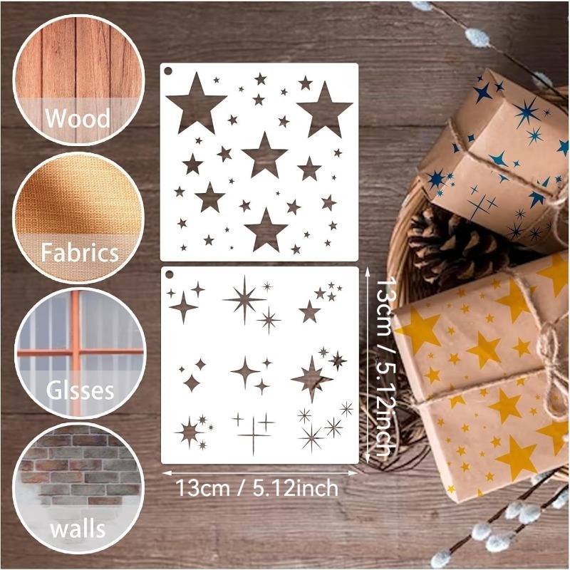 Plantilla en Forma de Estrella - Art Craft Background reseña y precio
