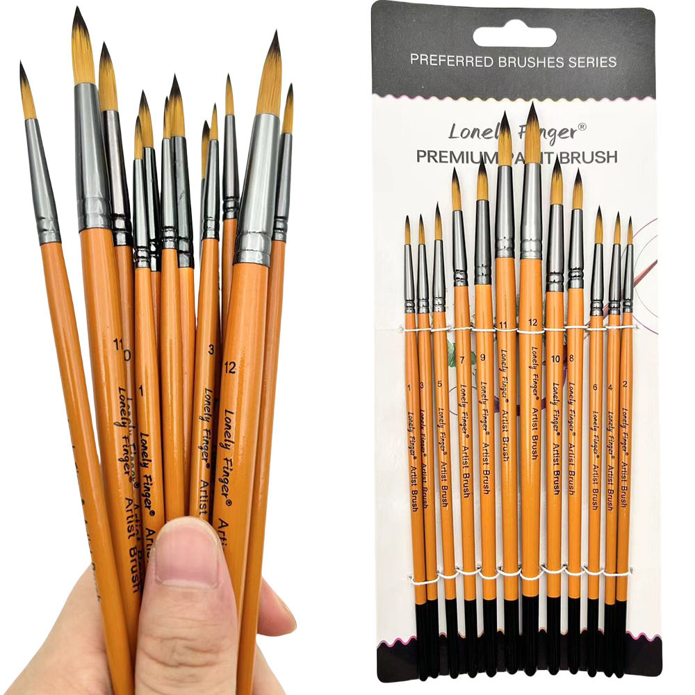 12 Uds. Pincel de pintura de a - Gouache Paint Set reseña y precio