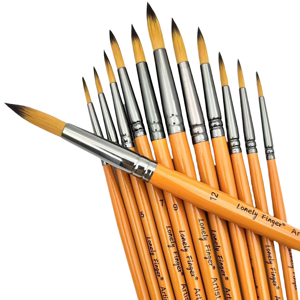 12 Uds. Pincel de pintura de a - Gouache Paint Set reseña y precio