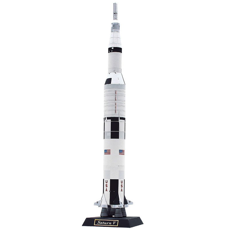 Saturno V cohete espacial pleg - Art And Craft Rocket reseña y precio