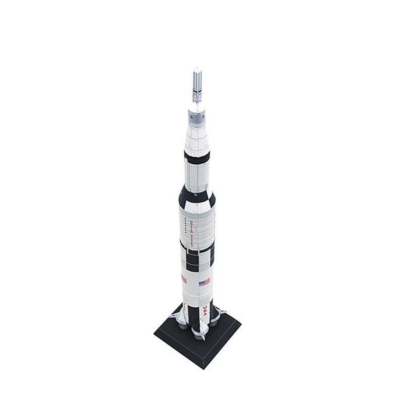 Saturno V cohete espacial pleg - Art And Craft Rocket reseña y precio