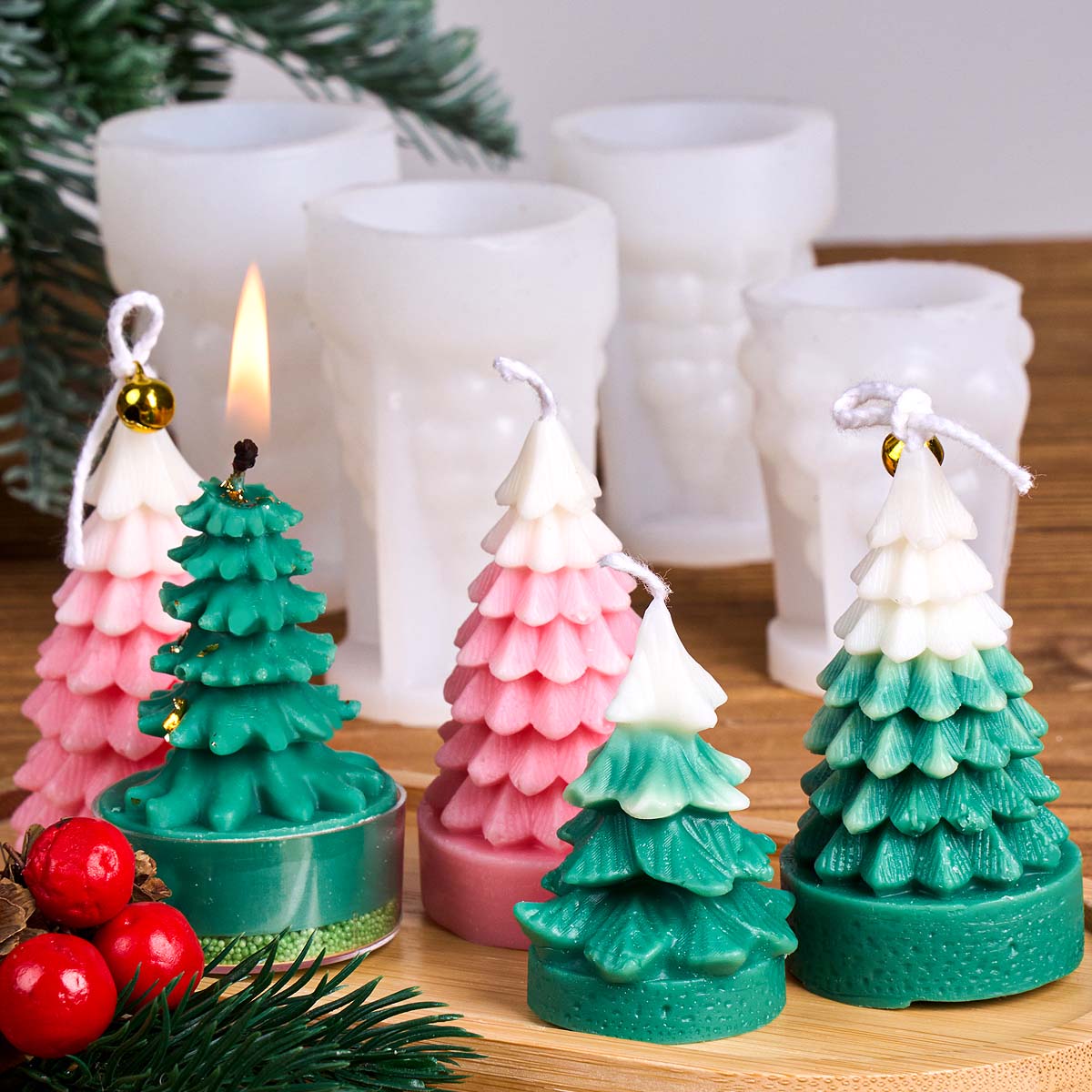 Molde de silicona 3D para árbo - Art And Craft Xmas Tree reseña y precio
