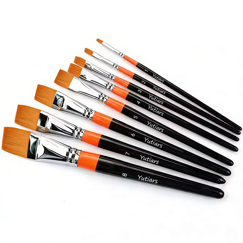 Juego de 8 Pinceles Planos Pro - Gouache Paint Set reseña y precio