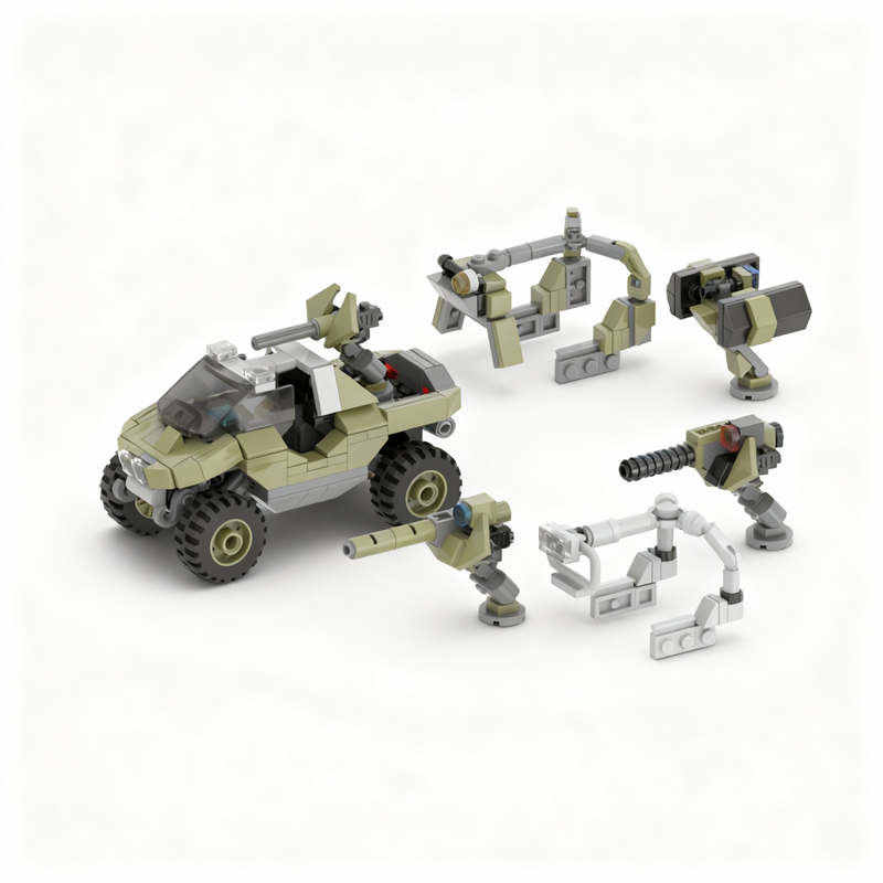 378 piezas MOC Space Warthog S - Art And Craft Rocket reseña y precio
