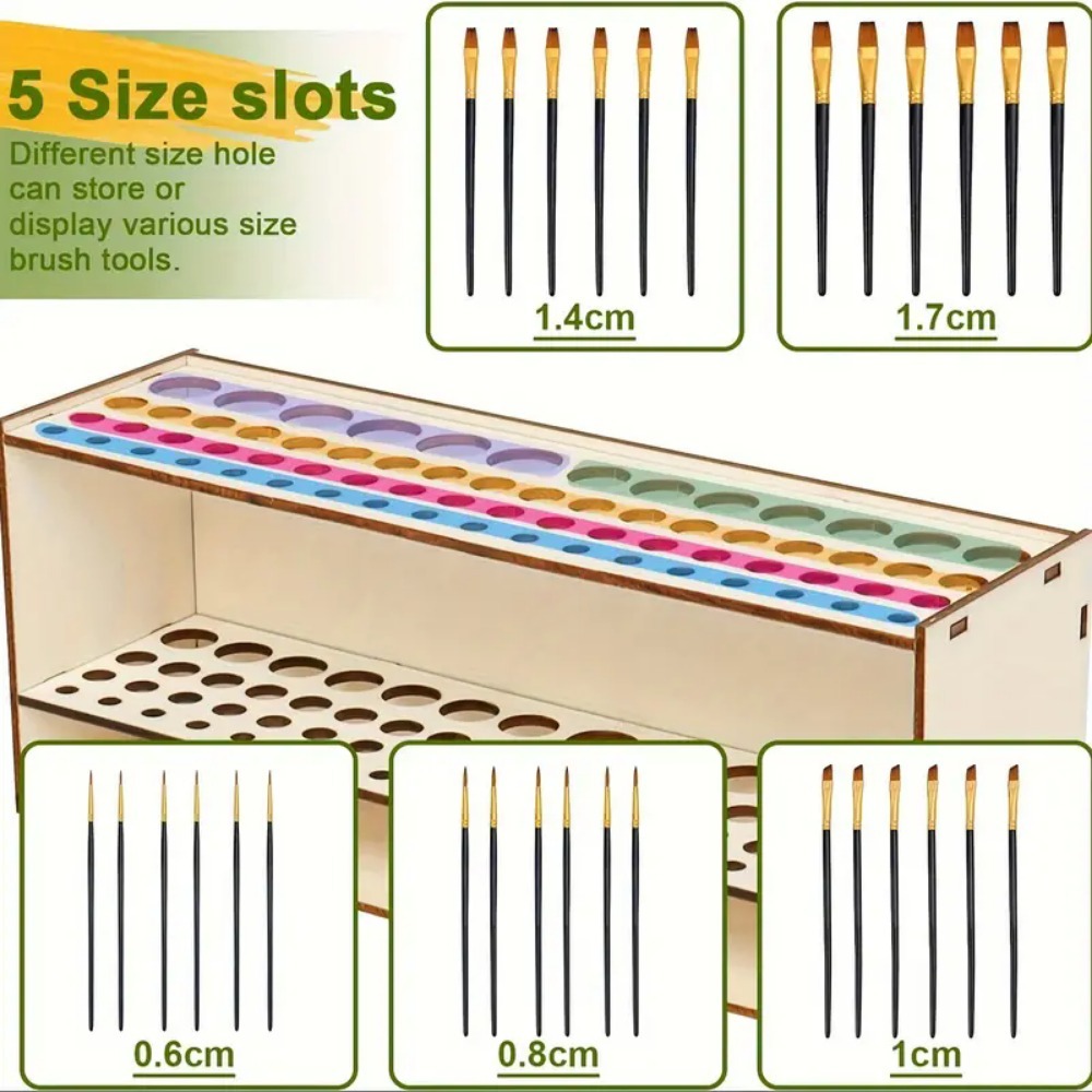 Soporte de madera para pincele - Art Craft Japan reseña y precio