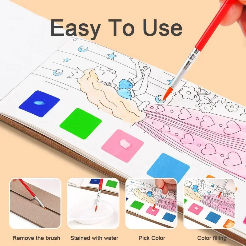 Libro de pintura de acuarela p - Gouache Paint Set reseña y precio